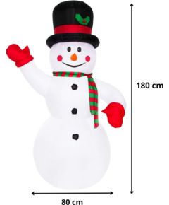 Piepūšamais sniegavīrs Springos CL4056 LED gaismas dekorācija 180 cm Ziemassvētku dekorācijas