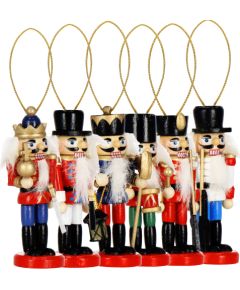 Springos CA1107 РОЖДЕСТВЕНСКИЕ УКРАШЕНИЯ ЩЕЛКУНЧИК 8 СМ 6 ШТ. Ziemassvētku dekorācijas