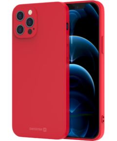 Swissten Soft Joy Silikona vāciņš priekš Huawei P40 Lite Sarkans Neoriģinālie Maciņi