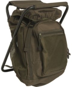Sturm Mil-tec Стул с рюкзаком "ANSITZRUCKSACK M.HOCKER OLIV" Кемпинг стулья