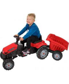 Woopie WOOPIE Traktor na Pedały Farmer GoTrac MAXI z Przyczepą Ciche Koła