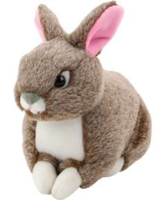 Leantoys MASKOTKA PLUSZOWA PRZYTULANKA ZAJĄCZEK BRĄZOWY 20CM MIĘKKI PLUSZ