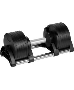 Hantel żeliwny regulowany automat 24 kg, skok co 2kg, REBEL ACTIVE