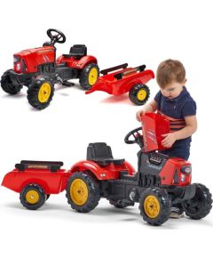 Falk Traktorek Red Supercharger Czerwony Otwierana Maska