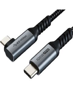 Extradigital Cable USB3.2, Type C - Type C, 20Gbps/100W/20V/5A, 4K/60HZ, 1m