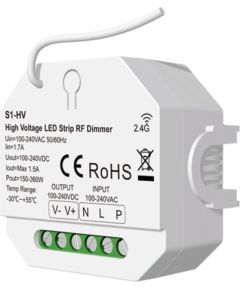 Skydance Kонтроллер для светодиодных лент S1-HV, 1Ch, 230V, 150-360W Viedās lampas un spuldzes