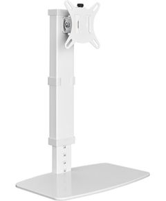 Hismart Single-Monitor 17"-32" Desk Stand, White Palikņi portatīvajiem datoriem