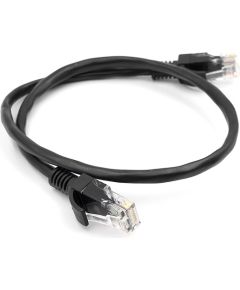 EXD Cable Cat5E UTP, 0.5m, black Tīkla vadi