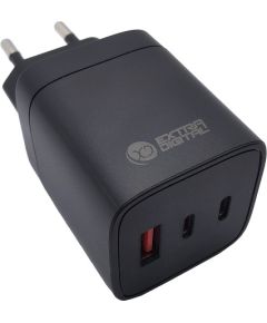 Extradigital Charger EXTRA DIGITAL GaN 2x USB Type-C, USB Type-A: 65W, PPS
