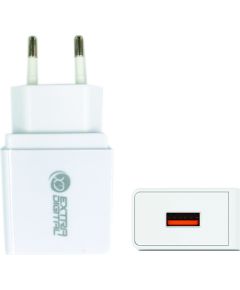 Extradigital Charger EXTRA DIGITAL USB: 220V, 18W, QC3.0