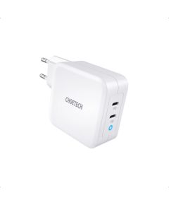 Зарядное устройство CHOETECH GaN 2xUSB Type-C: 100 Вт, PD