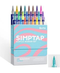Acrylic Marker Pens ARRTX Simptap, 24 Colours