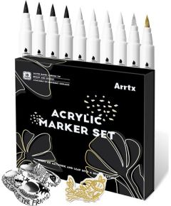 Acrylic Marker Pens ARRTX, 4 Colours, 10pcs