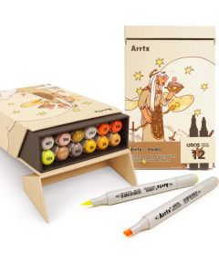 Double-sided Marker Pens ARRTX Oros, 12 Colours