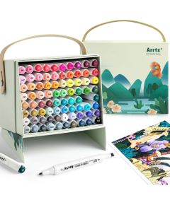 Double-sided Marker Pens ARRTX Alp, 80 Colours