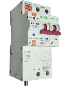 TUYA Умный 2-полюсный  переключатель Wi-Fi, RS485, 80A Viedie slēdži