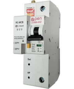 TUYA Умный 1-полюсный переключатель Wi-Fi, RS485, 16A Viedie slēdži