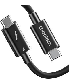 Cable CHOETECH Thunderbolt 4, USB-C to USB-C, 40Gbps, 100W, 20V/ 5A, 8K/ 60Hz, 0.8m