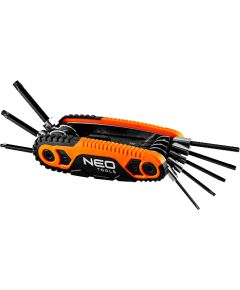 Extradigital Набор ключей TORX складной: T9, T10, T15, T20, T25, T27, T30, T40 Knaibles un stangas