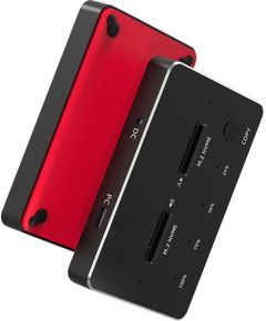 Extradigital SSD Dual Bays Docking Station M.2 SATA/ NVME, USB-A, USB-C Korpusi ārējiem HDD, SSD