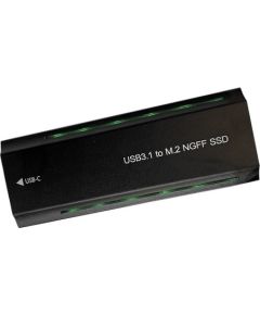 Extradigital M.2 PCIe NGFF/NVMe SSD case USB3.2, 20Gbps, RGB Korpusi ārējiem HDD, SSD