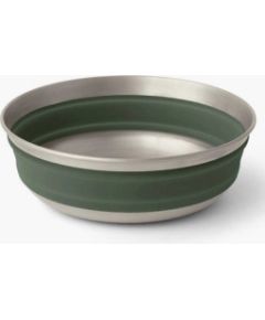 Sea To Summit Salokāma Bļoda DETOUR Stainless Steel Collapsible Bowl M  Green Столовые приборы