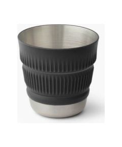 Sea To Summit Salokāma Krūze DETOUR Stainless Steel Collapsible Mug  Beluga Black Столовые приборы