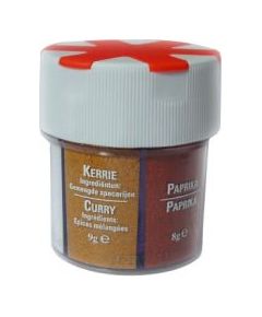 Trek'n Eat Seasonings Dispenser 6-parts (2 x pepper, salt, paprika, garlic, curry) Tūristu pārtika