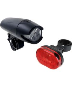 Apgaismojuma komplekts 2K 160293 Black (XC-8008) Velo lukturi