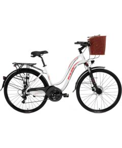 Pilsētas velosipēds Bisan 28 CTX6300 (PR10010317) balts/sarkans (18) Pilsētas velosipēdi