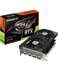 Graphics Card GIGABYTE NVIDIA GeForce RTX 3050 8 GB GDDR6 128 bit PCIE 4.0 16x Memory 14000 MHz 2xHDMI 2xDisplayPort GV-N3050WF2OCV2-8GD Grafiskās video kartes