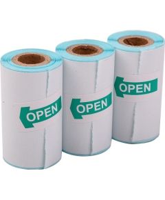 Hismart Sticker Paper for Thermal Label Printer, D30mm x 52mm, 3 rolls