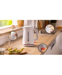 Bosch TWK3M121 MyMoment 2400 W electric kettle, white Tējkannas (elektriskās)