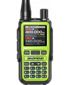 Baofeng UV-5R EU MINI USB-C Bluetooth VHF UHF Aviation Band Green Walkie-Talkie Rācijas