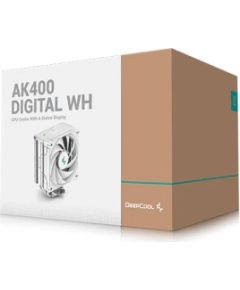 Chłodzenie DeepCool AK400 DIGITAL SE WH Procesoru dzesēšana