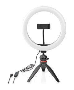 Statīvs Nedis Ring Light 26cm 2700k - 6700k Selfie Stick
