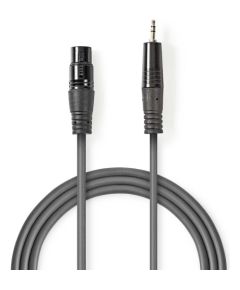 Kabelis Nedis XLR M - 3.5mm M 3m Dažādi vadi