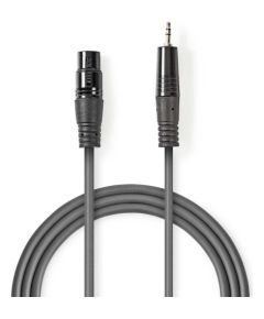 Kabelis Nedis XLR M - 3.5mm M 1.5m Dažādi vadi