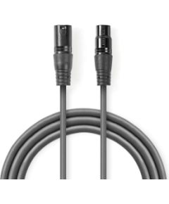 Kabelis Nedis XLR M - XLR F 5m Dažādi vadi