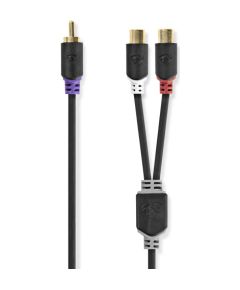 Kabelis Nedis 1x RCA - 2x RCA F Subwoofer 0.2m Dažādi vadi