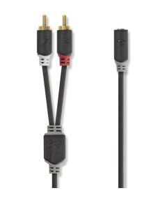 Adapteris Nedis 3.5mm F - 2x RCA M 0.2m Dažādi vadi