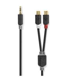 Adapteris Nedis 3.5mm M - 2x RCA F 0.2m Dažādi vadi