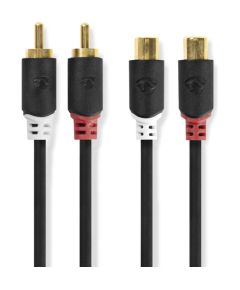 Kabelis Nedis 2x RCA - 2x RCA F 2m Dažādi vadi