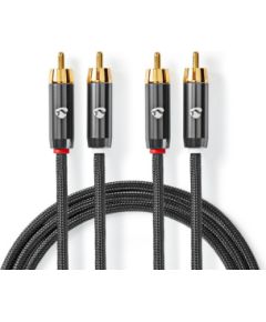 Kabelis Nedis 2x RCA - 2x RCA 5m Проводa