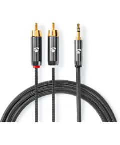 Kabelis Nedis AUX 3.5mm - 2x RCA 5m Проводa