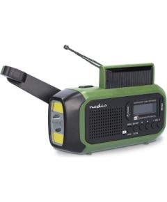 Radio uztvērējs Nedis Emergency radio DAB+ FM Solar Battery Radio, Radio pulksteņi