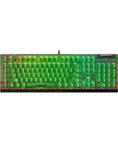 Razer BlackWidow V4 X Gaming keyboard Wired US Minecraft Edition Razer Green Mechanical Switches (Clicky) Klaviatūras
