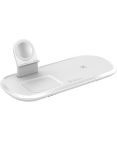 Wireless charging Devia 3in1 Smart Phone, Apple Watch, Airpods white Bezvadu telefonu lādētāji