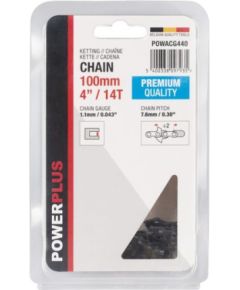 Zāģa ķēde Powerplus POWACG440; 4''; 10 cm; 7,62 mm; 28; 1,1 mm Zāģu ķēdes un sliedes