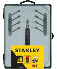 Skrūvgriežu uzgaļu komplekts Stanley STHT0-62629; 8 gab. Аксессуары для дрелей